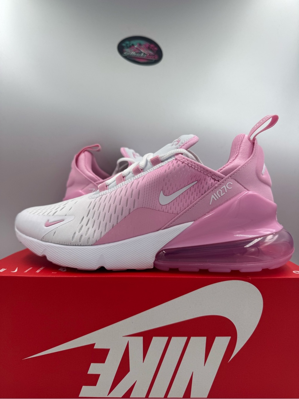 Nike Air Max 270 GS Pink Rise White BRAND NEW Size 7Y
